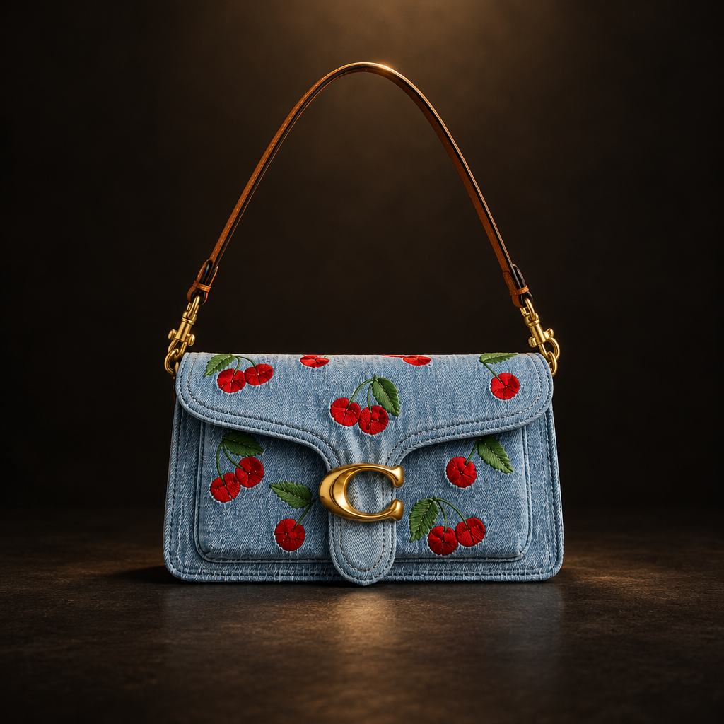 Coach Cherry Print Denim