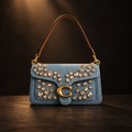 Coach Crystal Embellished Denim
