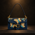 Coach Embroidered Denim Butterfly