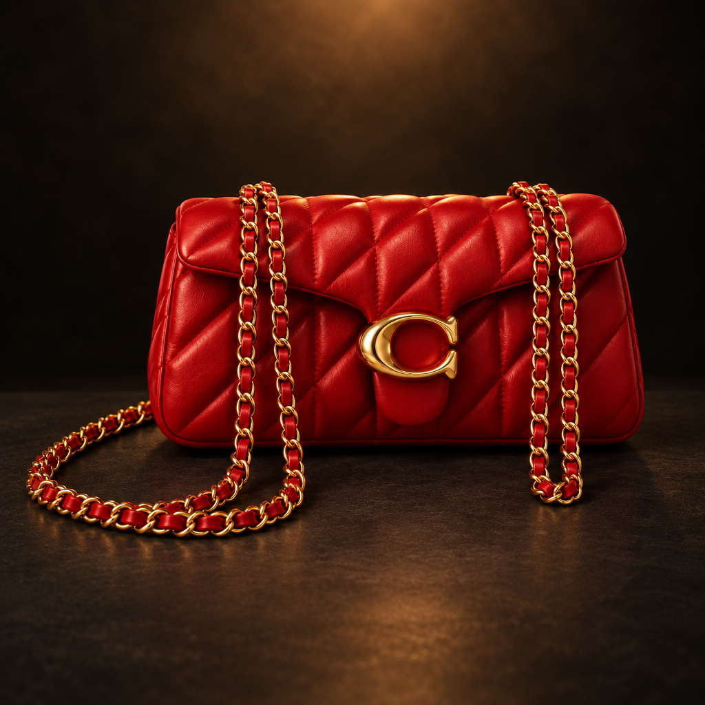Coach Tabby Quilted Red