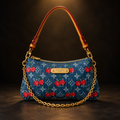 LV Cherry Monogram Denim Pochette